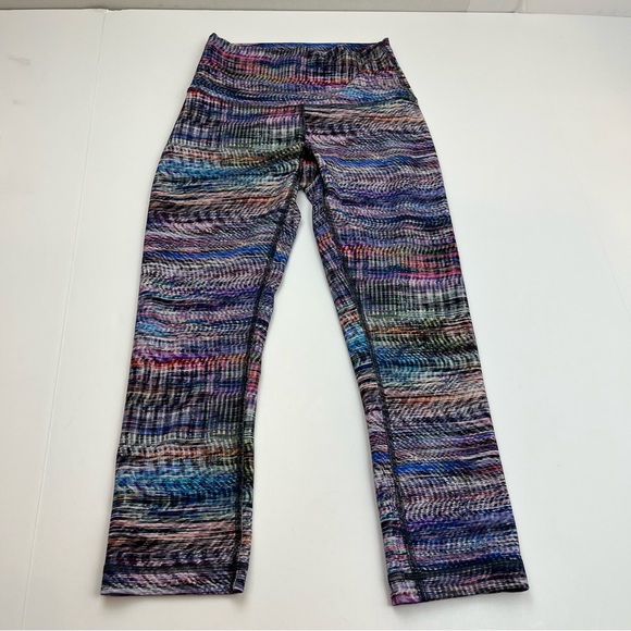 Lululemon Wunder Train High-Rise Crop 21"
Pant Digital Oasis White Multi Women 4 - Picture 1 of 9